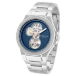 Kenneth Cole Automatic Blue Dial Silver Stainless Steel Strap Watch For Men - Image 3