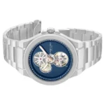 Kenneth Cole Automatic Blue Dial Silver Stainless Steel Strap Watch For Men - Image 2