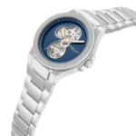 Kenneth Cole Automatic Blue Dial Silver Stainless Steel Strap Watch For Men - Image 4