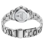 Poze By Sonata Quartz Analog White Mother of Pearl Dial Silver Metal Strap Watch For Women - Image 4