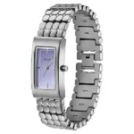 Poze Poze Quartz Analog Purple Dial Silver Metal Strap Watch For Women - Image 3