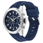 Tommy Hilfiger Quartz Multifunction Blue Dial Blue Silicone Strap Watch For Men - Image 2