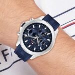 Tommy Hilfiger Quartz Multifunction Blue Dial Blue Silicone Strap Watch For Men - Image 4