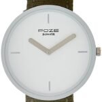 Sonata Poze 6 Strokes and Stroll Quartz White Round Dial Men's Watch | Nylon Strap Material | Watches for Men Analog