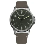 Poze by Sonata Quartz Analog Grey Dial PU Leather Strap Watch for Men