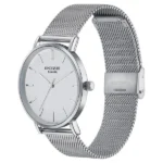 Sonata Poze Quartz Analog White Dial Silver Metal Strap Watch For Men - Image 2