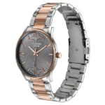 Poze By Sonata Quartz Analog Grey Dial Two Toned Stainless Steel Strap Watch For Men - Image 2