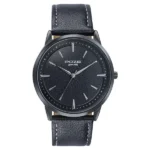 Sonata Poze Quartz Analog Black Dial Leather Strap Watch For Men