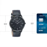 Sonata Poze Quartz Analog Black Dial Leather Strap Watch For Men - Image 6