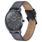 Sonata Poze Quartz Analog Black Dial Leather Strap Watch For Men - Image 2