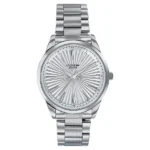 Sonata Poze Quartz Analog White Dial Metal Strap Watch For Men