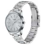 Sonata Poze Quartz Analog White Dial Metal Strap Watch For Men - Image 2