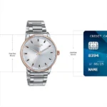 Sonata Poze Quartz Analog Silver Dial Stainless Steel Strap Watch For Men - Image 5