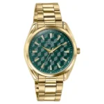 Sonata Poze Quartz Analog Two Toned Dial Golden Colour Stainless Steel Strap Watch For Men