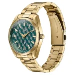 Sonata Poze Quartz Analog Two Toned Dial Golden Colour Stainless Steel Strap Watch For Men - Image 2