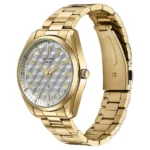 Sonata Poze Quartz Analog Two Toned Dial Golden Colour Stainless Steel Strap Watch For Men - Image 2