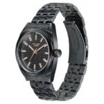 Poze Poze Quartz Analog Black Dial Black Metal Strap Watch For Men - Image 2