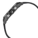 Sonata Poze Quartz Analog Black Dial Black Denim Leather Strap Watch For Men - Image 4