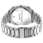Sonata Poze Quartz Analog Red Dial Silver Metal Strap Watch For Men - Image 4