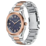 Poze Poze Quartz Analog Blue Dial Two Toned Metal Strap Watch For Men - Image 2