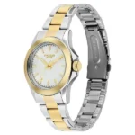 Sonata Poze Quartz Analog White Dial Two Toned Stainless Steel Strap Watch For Men - Image 2