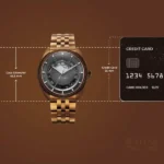 Titan Stellar Cupola Automatic Analog with Sun Moon Phase and Gray Dial IP Bronze Stainless Steel Strap Watch for Men - Image 5
