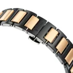 Titan Edge Ceramic Quartz in Midnight Gold with Black Dial Watch for Men - Image 5