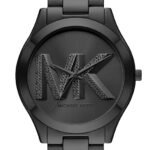Michael Kors Slim Runway Women Quartz Black Dial Analog Stainless Steel Watch - Image 4