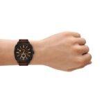 Fossil Machine Chronograph Brown Leather Watch and Bracelet Set - Image 4