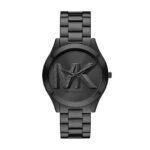 Michael Kors Slim Runway Women Quartz Black Dial Analog Stainless Steel Watch