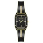 Anne Klein Quartz Analog Black Dial Stainless Steel Strap Watch for Women