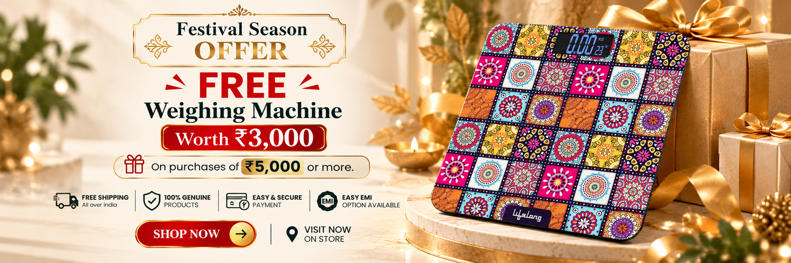 Festive Free Weighing Machine Offer
