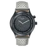 Poze By Sonata Quartz Analog Two Toned Dial Grey PU Leather Strap Watch For Men