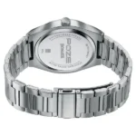 Poze Poze Quartz Analog Orange Dial Silver Metal Strap Watch For Men - Image 4