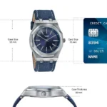 Poze Poze Quartz Analog Blue Dial Blue Denim Strap Watch For Men - Image 4
