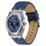 Poze Poze Quartz Analog Blue Dial Blue Denim Strap Watch For Men - Image 2