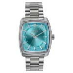 Poze Poze Quartz Analog Blue Dial Silver Metal Strap Watch For Men