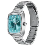 Poze Poze Quartz Analog Blue Dial Silver Metal Strap Watch For Men - Image 2