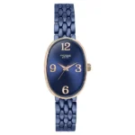 Sonata Poze Quartz Analog Blue Dial Metal Strap Watch For Women