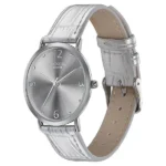 Sonata Poze Quartz Analog Silver Dial Leather Strap Watch for Women - Image 2