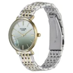 Sonata Poze Quartz Analog Green Mother Of Pearl Dial Two Toned Color Stainless Steel Strap Watch For Women - Image 2