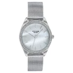 Sonata Poze Quartz Analog Mother of Pearl Dial Silver Color Stainless Steel Strap Watch For Women