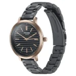 Sonata Poze Quartz Analog Black Dial Black Color Stainless Steel Strap Watch For Women - Image 2
