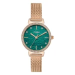 Timex Trendline Round 32mm Teal Dial Analog Women Watch