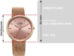 SONATA Poze Pink Dial Rose Gold Strap Analog Watch  - For Women - Image 5