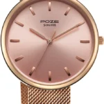 SONATA Poze Pink Dial Rose Gold Strap Analog Watch  - For Women