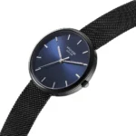 SONATA Poze Blue Dial Black Strap Analog Watch  - For Women