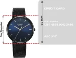 SONATA Poze Blue Dial Black Strap Analog Watch  - For Women - Image 4